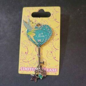 Disney Tinker Bell "May" Birthstone Collection Limited Release Key Pin